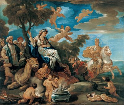 Serie de las Cuatro Partes del Mundo. Asia de Luca Giordano